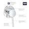 Grohe Concetto 2-Way Diverter Trim, Gold 29108GN1 - alternate 2
